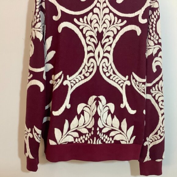 ** Blazer / Jacket Attitudes by Renee Small Wine color / White Zipper Closure - Picture 6 of 8